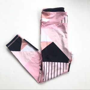 Ideology Macy’s Pink Geometric Print Leggings XL